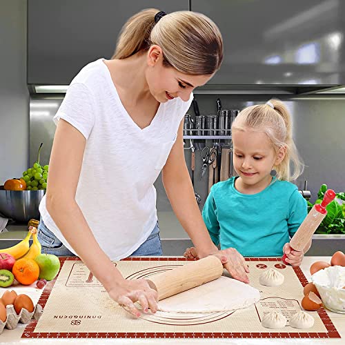 2 Pack 26"x16" & 11"x16" Extra Thick Silicone Baking Mat Set (2 Count)