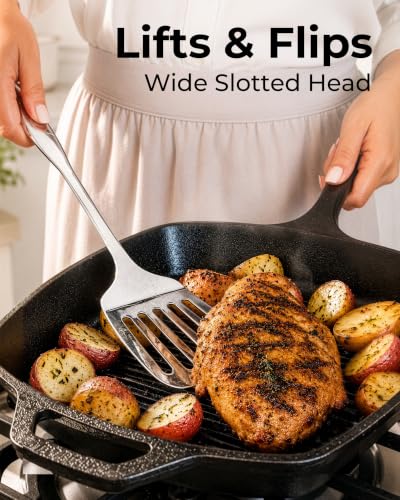 Stainless Steel Slotted Spatula Turner