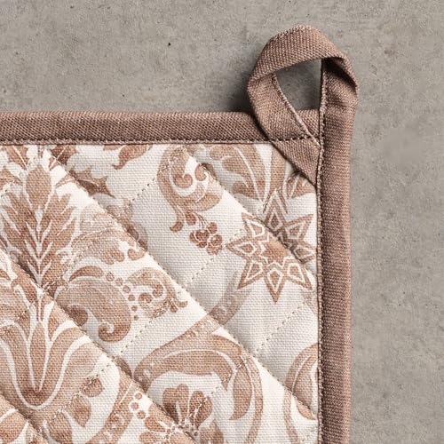 Pot Holders 100% Cotton Potholders (121 - Allure / 8" x 8" (Pot Holder Pack of 1))