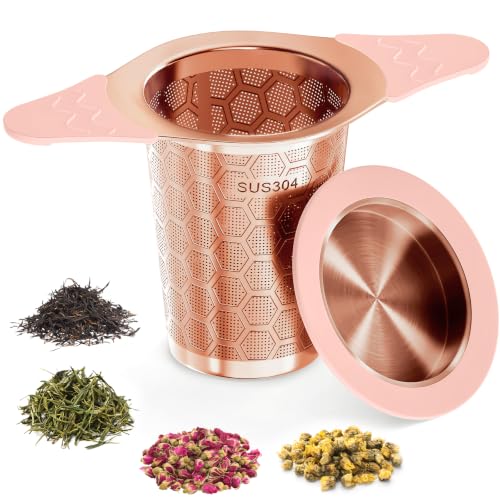 Tea Infuser for Loose Leaf Tea (1 Pack - Rose Gold)