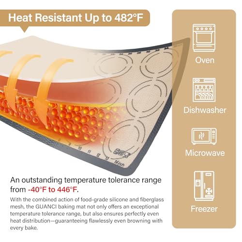 2 Pack Silicone Baking Mats (2PCS-GR)