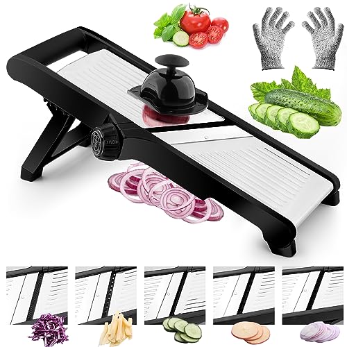 Mandoline Slicer for Kicthen (Black/Silver)