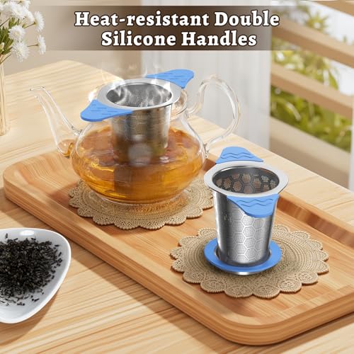 Tea Infuser for Loose Leaf Tea (1 Pack - Ocean Blue)