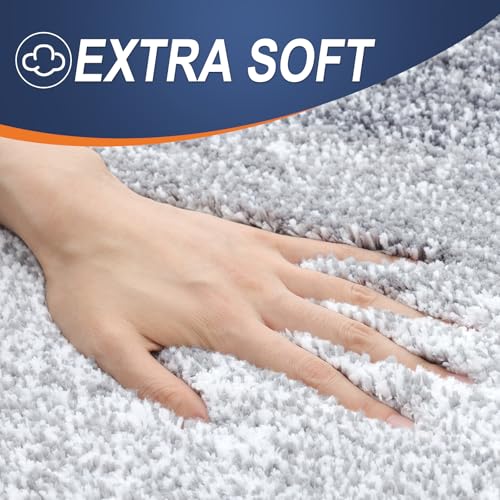 Large Bathroom Rugs 50x30 (50" X 30" / Light Grey)