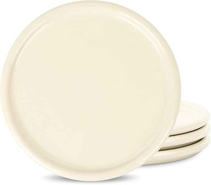Stone Lain Eden 4-Piece Salad Plate Set Stoneware, Beige