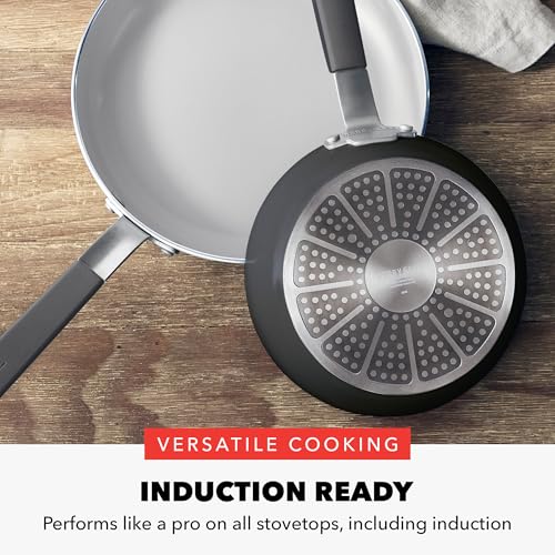x Bobby Flay 8" Diamond Ceramic Nonstick Frying Pan (8" Frying Pan Skillet / Graphite)