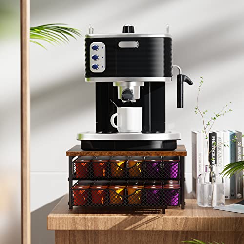Coffee Pod Drawer K Cups Organizer 2 (2-Tier / Black)