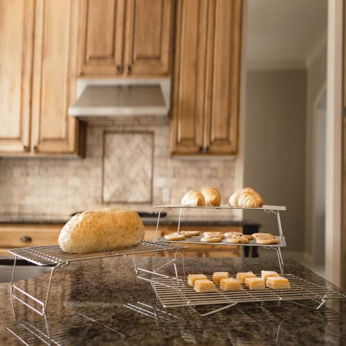 4 Tier Stackable Cooling Rack Space Saving Baking Set