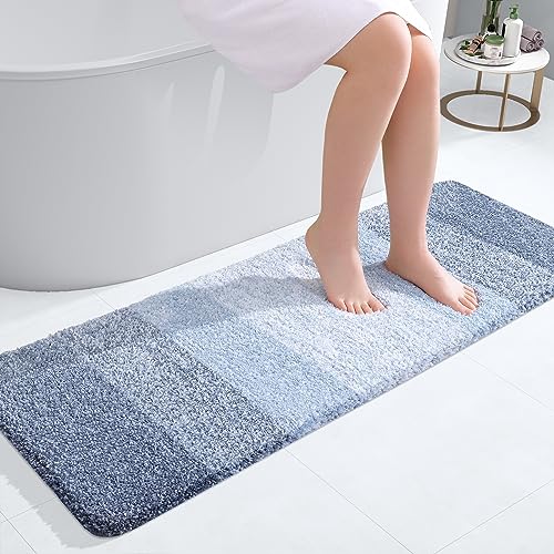 Bathroom Runner Rug 47x17 (47" X 17" / Blue)