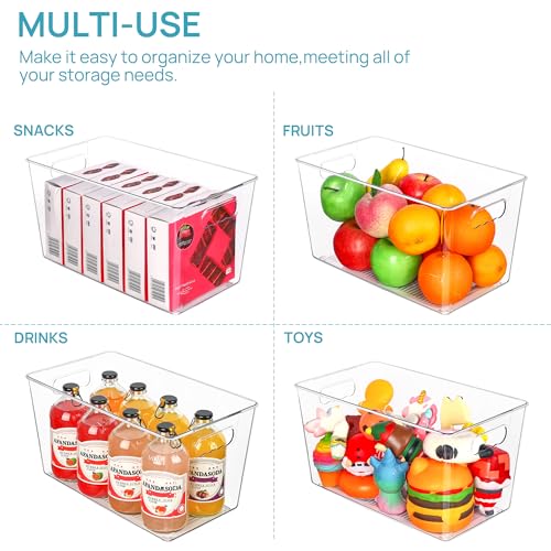 6 Pack Clear Storage Bins (6 Count)