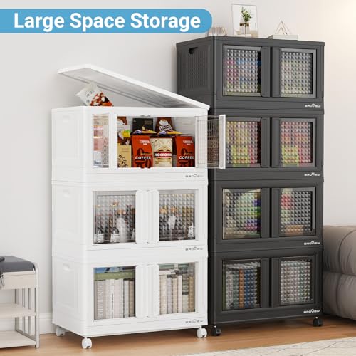 400Qt Stackable Storage Bins with Lids (White / 100 GAL)