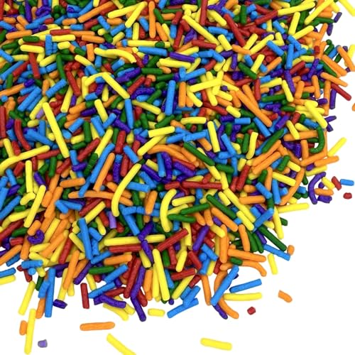 Sprinkles Edible Cake and Cupcake Sprinkles with Assorted Shapes and Sizes for Parties (Rainbow multi)