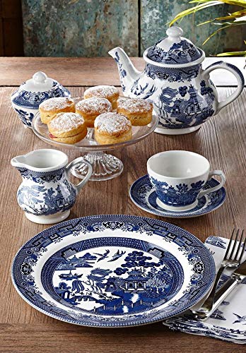 Blue Willow Dinner Plates (12 Piece Set)