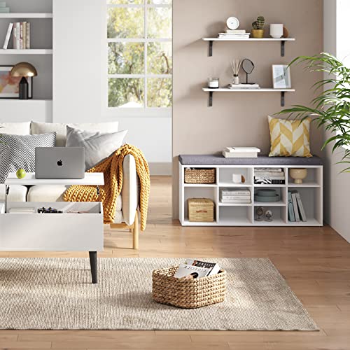 Long Wall Shelves (White / 23.6 Inch)