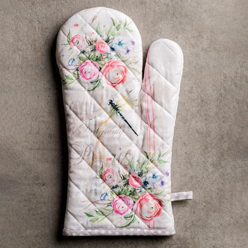Maison d'Hermine Oven Gloves 100% Cotton Oven Mitt (094 - Champ De Mars / 7.5" x 13" (Oven Mitt))