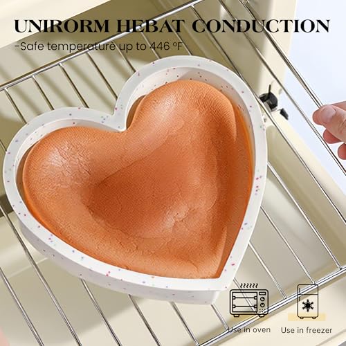 4 Inch Mini Heart Shaped Silicone Cake Pans (Heart / 4 inch)