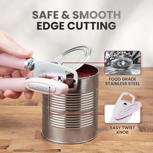 Heavy Duty Stainless Steel Can Opener Manual with Bottle Opener