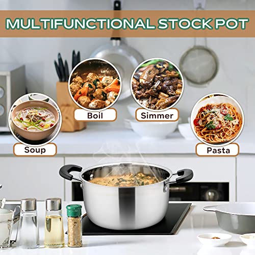6QT Stock Pot with Lid