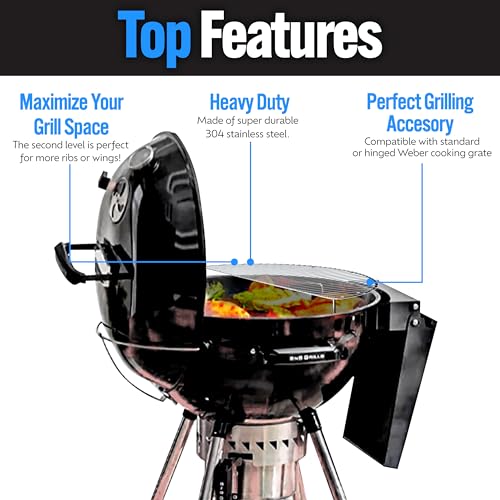 SnS Grills Slow ‘N Sear Elevated Cooking Grate (Elevated Grill Grate / 22")