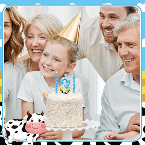 13PCS Toy Inspire Game Story Birthday Candles Set for Kids (Blue+White+Yellow+Black / 3)