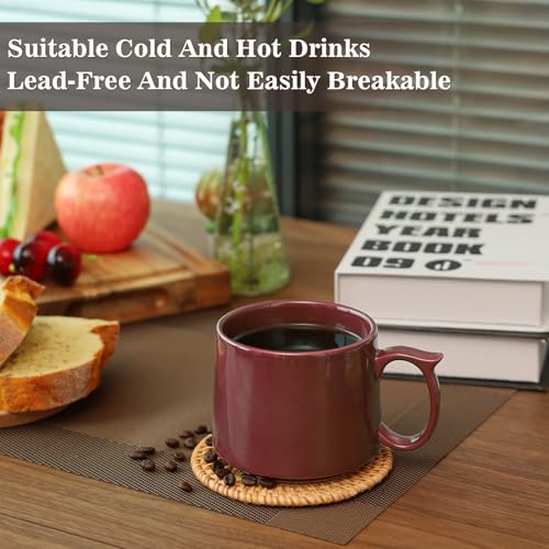 Coffee Mugs Gift Set of 4 (Red)