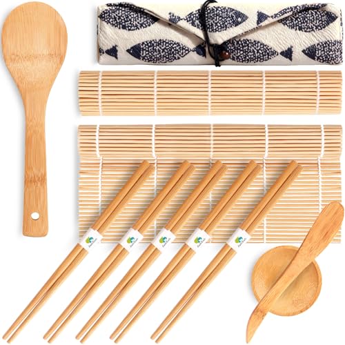 No Plastic Bamboo Sushi Making Kit (Bamboo)