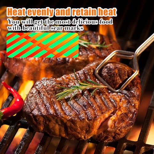 17.5" Grill Grates for Weber Spirit 300 (17.5”×11.9" – 2 Pack)