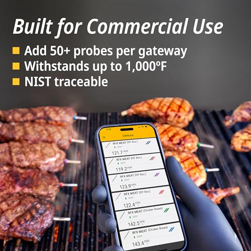 RFX Smart Wireless Meat Thermometer (5 Count)