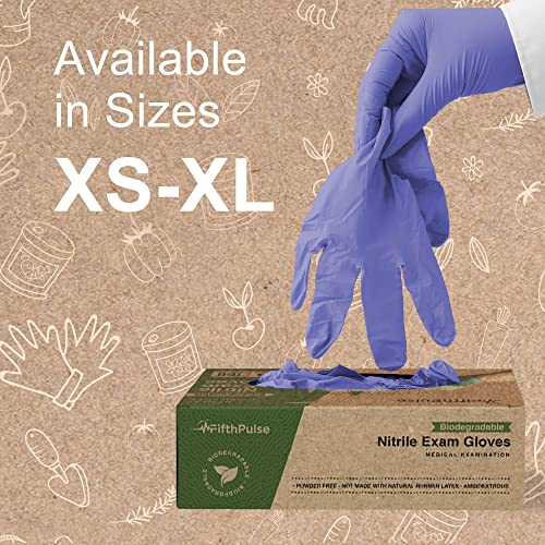 Biodegradable Disposable Nitrile Gloves Medium (Medium)