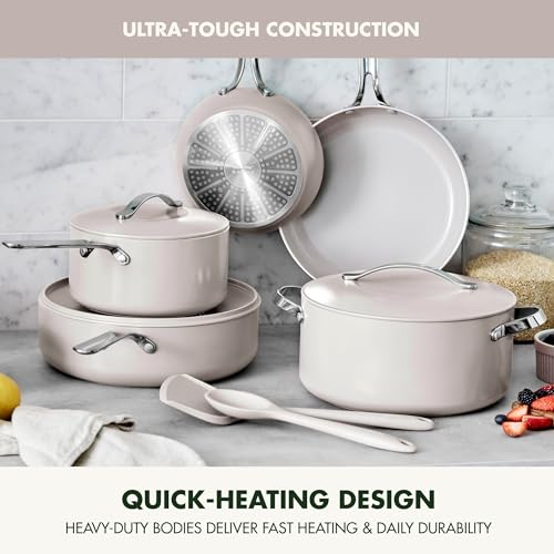 Nova 10 Piece Cookware Pots & Pans Set