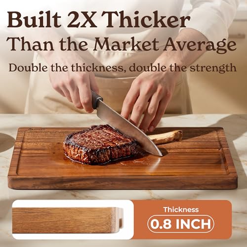 Walnut Cutting Board (Dark Brown / 3-Piece)