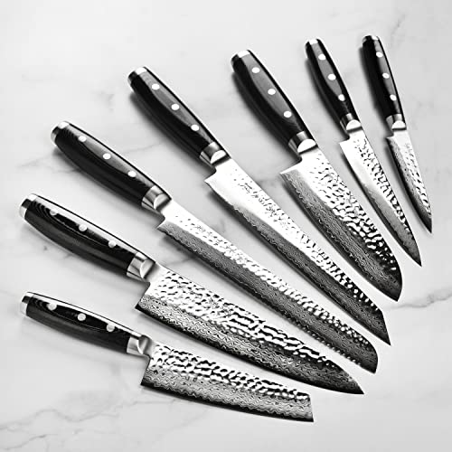 Knife Set Made in Japan (Acacia Knife Block)