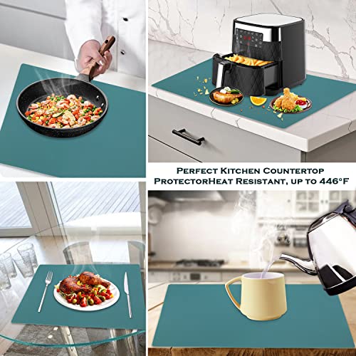 Extra Large Dark Green Countertop Mat