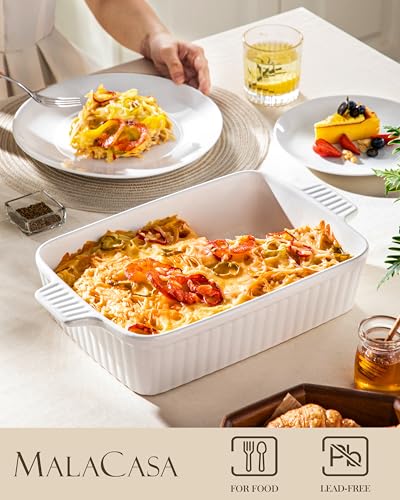 4.4QT Ceramic Casserole Dishes for Oven