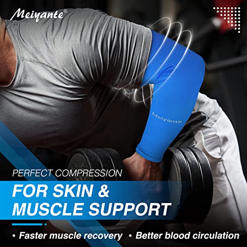 Arm Sleeves for Men & Women (Dark Blue-wrist)