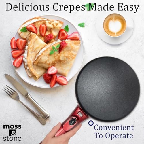 Red Electric Crepe Maker (8 Inch Corded / Red)