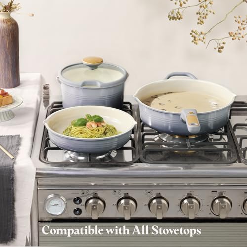 20pcs Titanium Cookware Set (Gradient Grey)