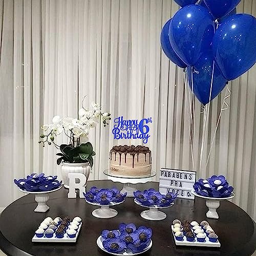 1 PCS Happy 6th Birthday Cake Topper (Blue / 6th)