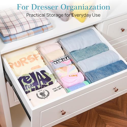 4" Regular Upgrade Drawer Dividers for Clothes (8 Count)