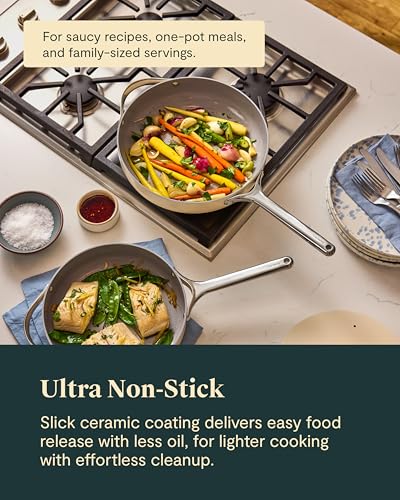 4 Piece Sauté Pan Duo with Lids (Cream)