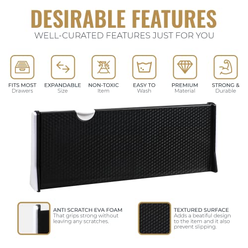 Deep Drawer Dividers 6 Pack (5" Tall, 13"-22" Long)