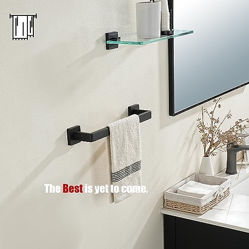 Black Towel Bar (14.41 Inch / Matte Black)