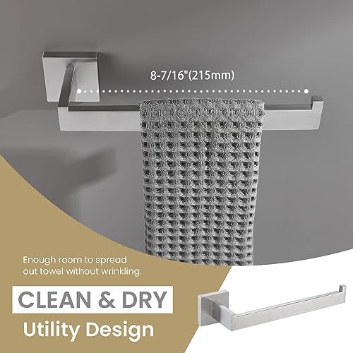 Towel Holder Brushed Nickel (Square - Brushed Nickel)