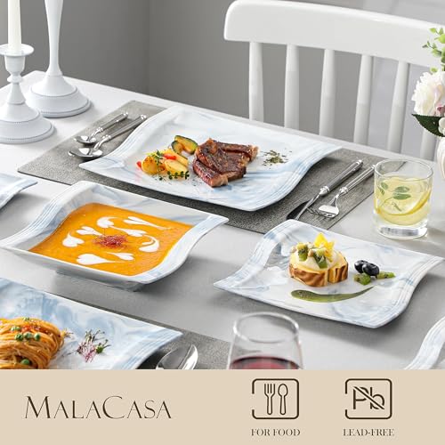 Plates and Bowls Sets (26 Piece(Service for 6) / Blue)