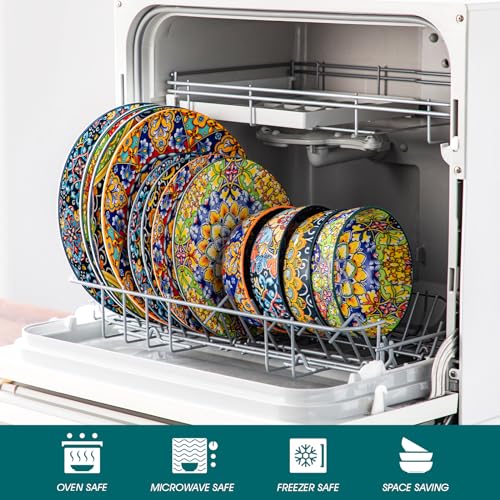 12 Pieces Dinnerware Sets (Service for 4 (12 Pcs) / Bohemian Style)