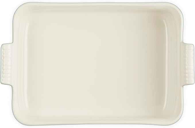Le Creuset Stoneware Heritage Deep Rectangular Lasagna Dish, 6.75 qt., Sea Salt
