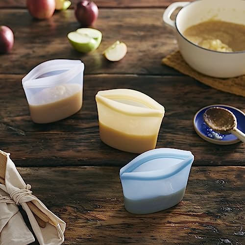 Premium Reusable Silicone Food Storage Bowl (Clear / 1-Cup)