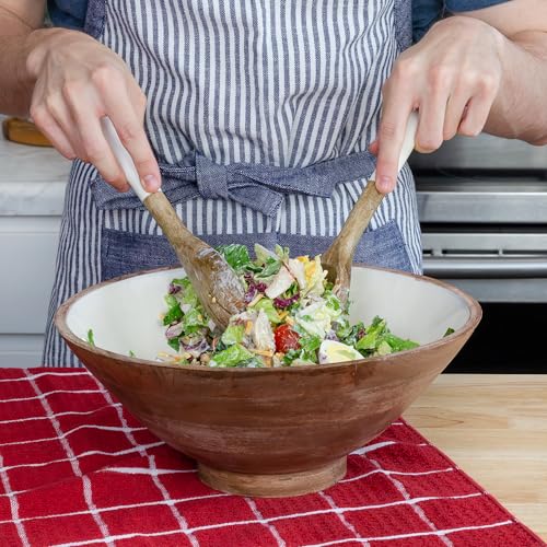 Wooden Salad Bowl Set