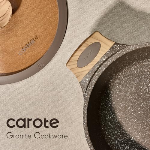 26pcs Pots and Pans Set (Brown / 26 Piece)
