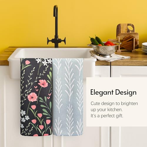 Kitchen Towels (Midnight Bloom)